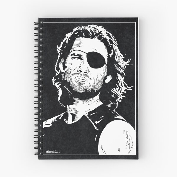 Item preview, SNAKE PLISSKEN - Escape from New York (Black and White) designed and sold by FamousWeirdosRB.