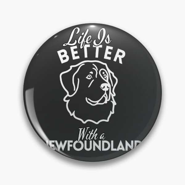 Item preview, Life Is Better With a Newfoundland – Minimalist Gentle Giant Dog Design designed and sold by GoodyPaws.