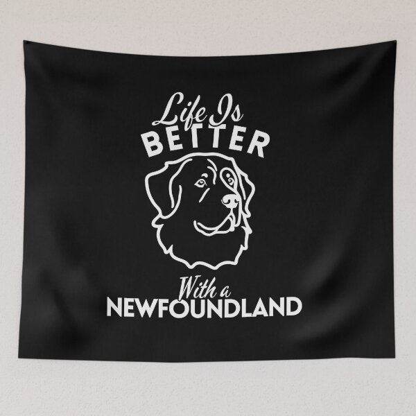 Item preview, Life Is Better With a Newfoundland – Minimalist Gentle Giant Dog Design designed and sold by GoodyPaws.