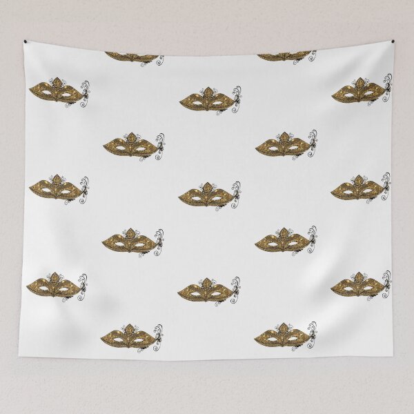 Item preview, Gold Venetian Eye Mask – Elegant Masquerade Design designed and sold by Blueprint&co.