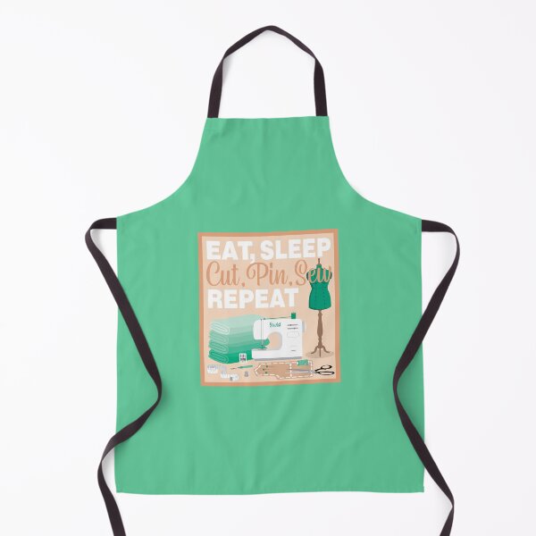 Item preview, Eat Sleep Repeat Dressmaking - New Machine - GREEN designed and sold by StellarFX.