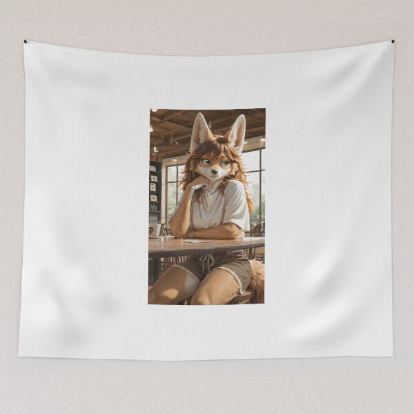 Item preview, Furry fox anthro cafe designed and sold by penzone.