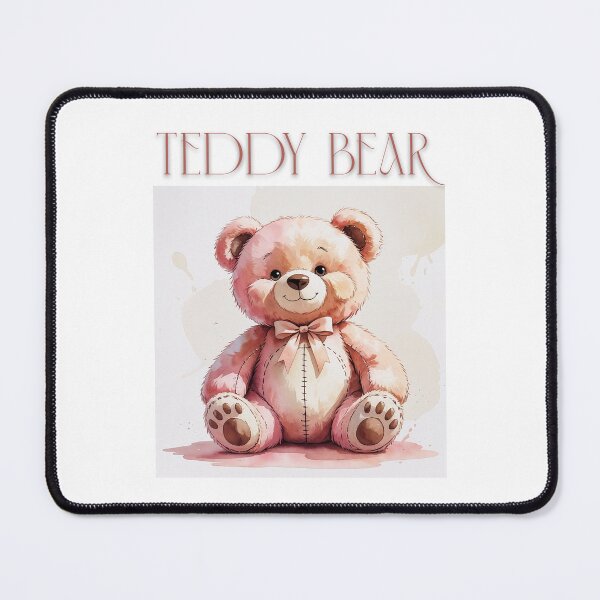 Item preview, Sweet Blush Teddy – Soft Watercolor Bear Illustration designed and sold by 0606PM.