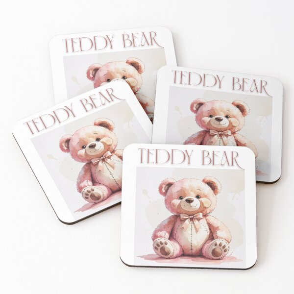 Item preview, Sweet Blush Teddy – Soft Watercolor Bear Illustration designed and sold by 0606PM.