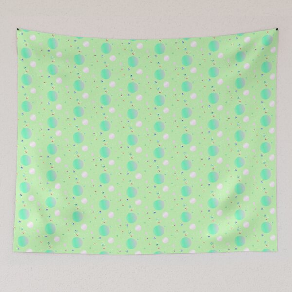 Item preview, Pastel mint green playful dots | light soft green designed and sold by lausn.