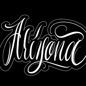 Artwork thumbnail, Arizona Lettering by CreativeSaze