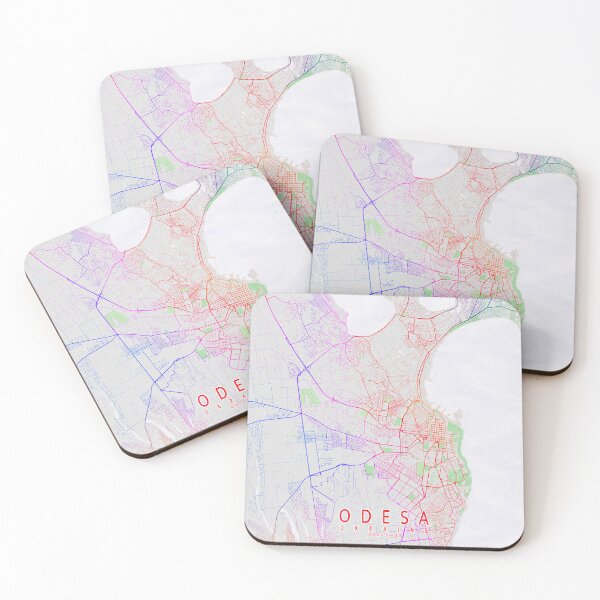 Item preview, Odesa City Map Ukraine - Colorful designed and sold by deMAP.