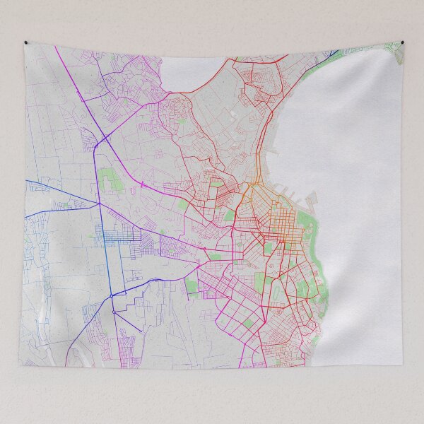 Item preview, Odesa City Map Ukraine - Colorful designed and sold by deMAP.