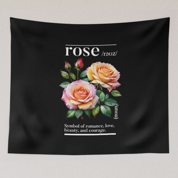 Item preview, Rose Definition – Symbol of Romance, Love, Beauty & Courage designed and sold by Broken Minimalister.
