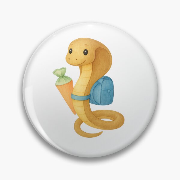 Item preview, Cute cobra/snake for school enrollment – watercolor school start design for kids designed and sold by OpheliaHektor.