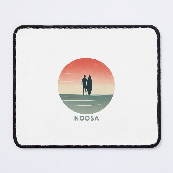 Item preview, Noosa Surf - Retro Australia Wave Art with Minimalist Sunset Design designed and sold by Blurbean.