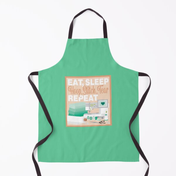 Item preview, Eat Sleep Repeat Embroidery - Embroidery Machine - GREEN designed and sold by StellarFX.