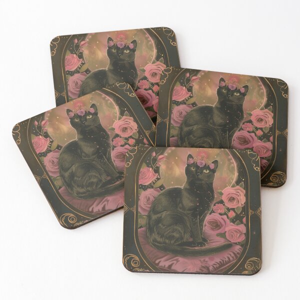 Item preview, Black Cat Queen in Rosa Scenery designed and sold by Line-Creations.