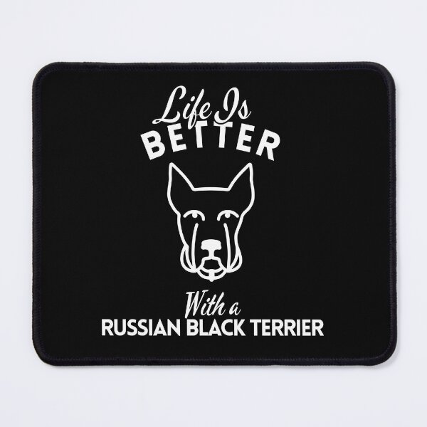 Item preview, Life Is Better With a Russian Black Terrier – Minimalist Guardian Dog Design designed and sold by GoodyPaws.