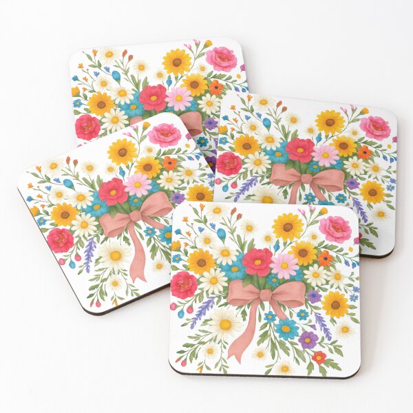 Item preview, Bow wild flower | watercolor daises | daisy clipart | wildflowers clipart, spring floral bow png, coquette flower spring, daises wild flower designed and sold by PixelBlooming.
