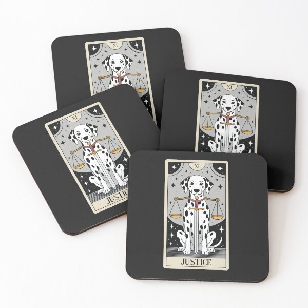 Item preview, Dalmatian Justice Tarot Card Art(XI) designed and sold by MJ ART.