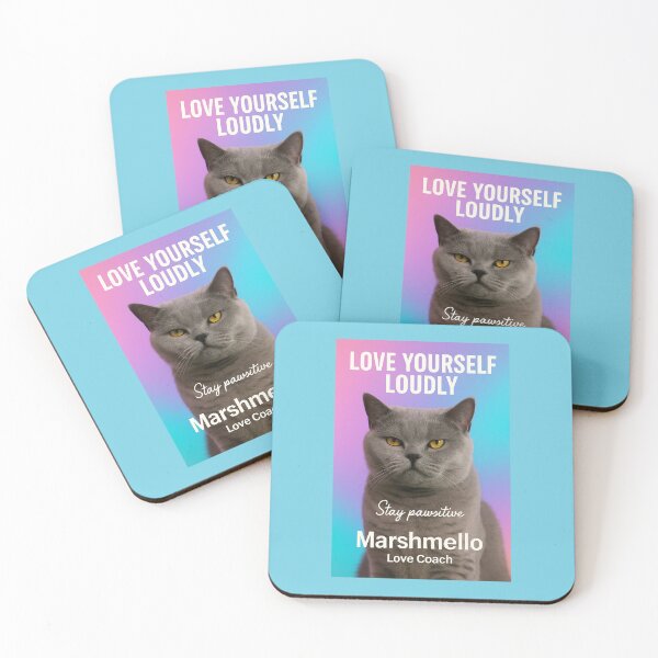 Item preview, Sassy Cat Poster by Marshmello, Your Love Coach designed and sold by MARSHMELLOS.