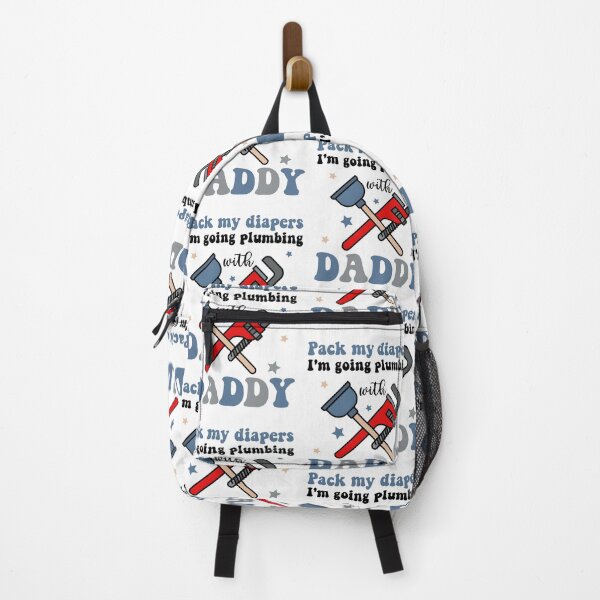 Item preview, Pack My Diapers I'm Going Plumbing With Daddy Plumber Newborn Father's Day New Daddy designed and sold by XuanhieuBp.
