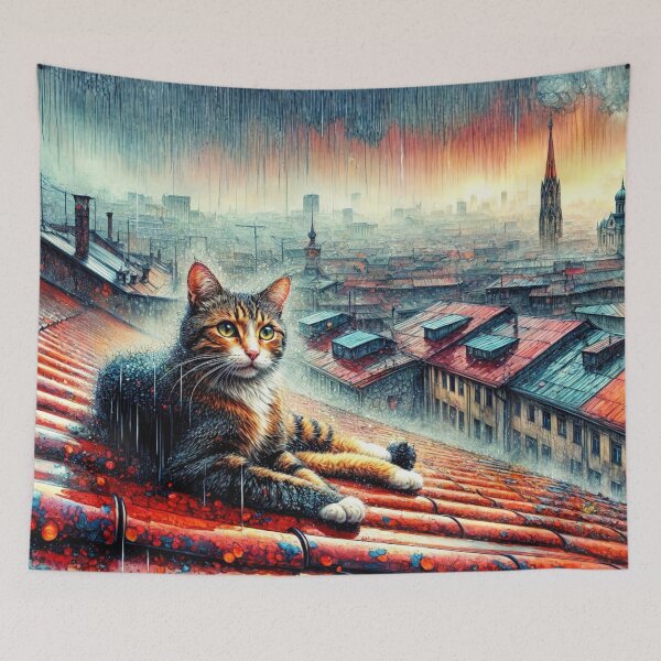 Item preview, Cat on the Roof designed and sold by M-Y-A-R-T-.