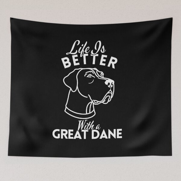 Item preview, Life Is Better With a Great Dane – Minimalist Gentle Giant Dog Design designed and sold by GoodyPaws.
