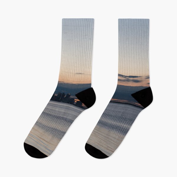 Item preview, Crescent Moon Dawn over Toronto Skyline designed and sold by Georgia Mizuleva.