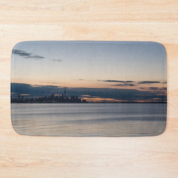 Item preview, Crescent Moon Dawn over Toronto Skyline designed and sold by Georgia Mizuleva.