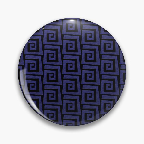 Item preview, Blue spiral-shaped abstract geometric figure of worn texture designed and sold by Martapp.