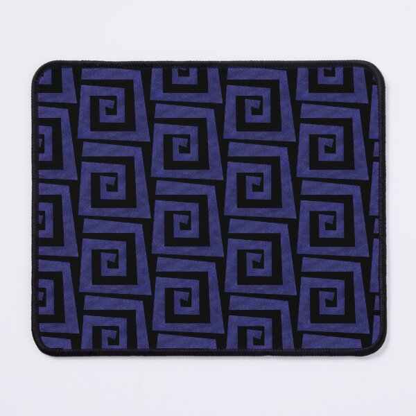 Item preview, Blue spiral-shaped abstract geometric figure of worn texture designed and sold by Martapp.