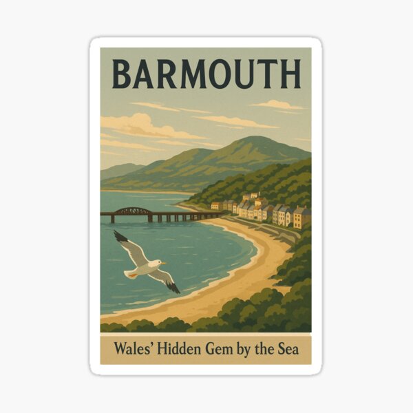 Item preview,  Barmouth – Wales' Hidden Gem by the Sea designed and sold by kablon art ⭐⭐⭐⭐.