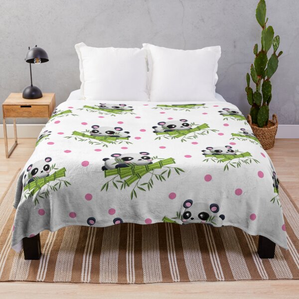 Item preview, Cute panda bear print with bamboo branches designed and sold by Martapp.
