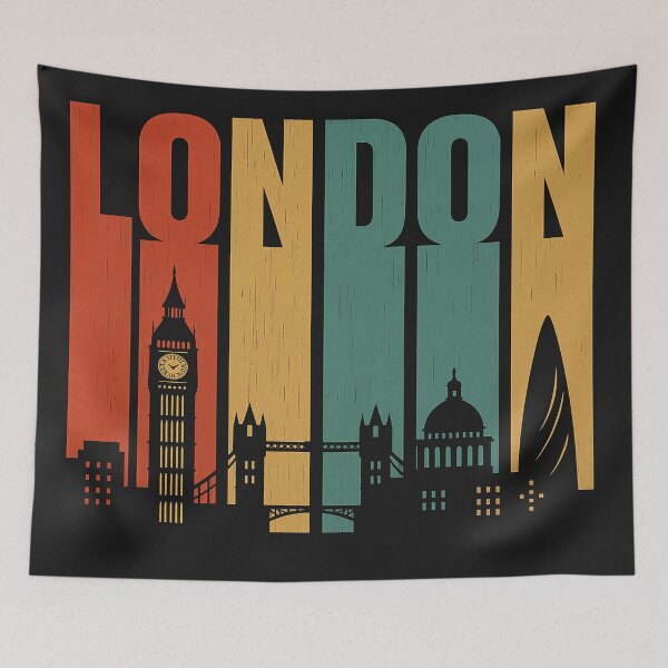 Item preview,  Vintage London Skyline Typography designed and sold by darkzak.