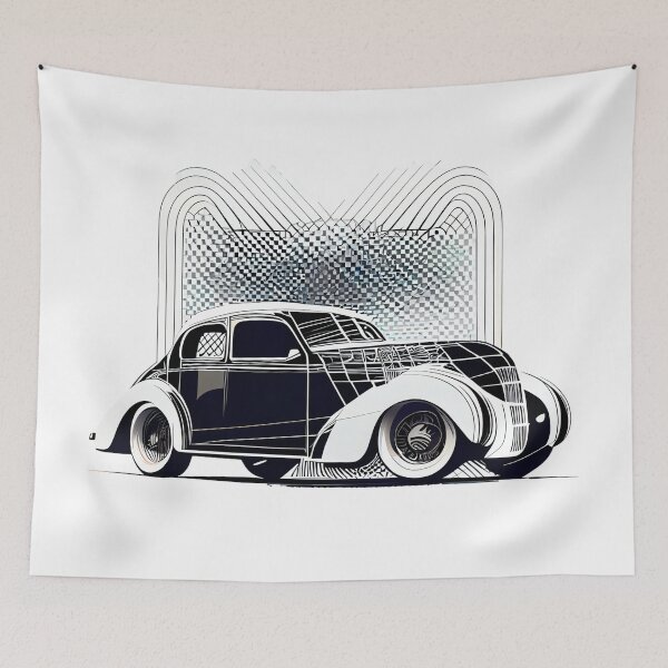 Item preview, Retro Lines: Classic Coupe Art Deco Style designed and sold by ShadowAndSlate.