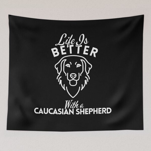 Item preview, Life Is Better With a Caucasian Shepherd – Minimalist Fierce Guardian Dog Design designed and sold by GoodyPaws.