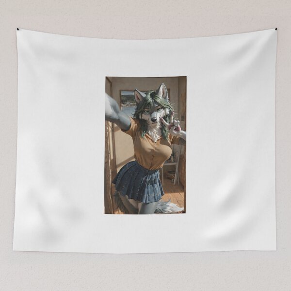 Item preview, Furry wolf anthro photo tshirt designed and sold by penzone.