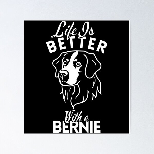 Item preview, Life Is Better With a Bernese Mountain Dog – Minimalist Fluffy Companion Design designed and sold by GoodyPaws.