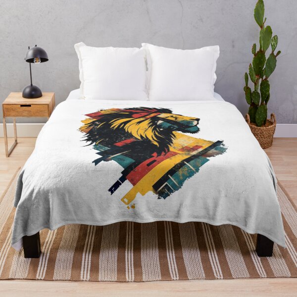 Item preview, Majestic Lion Wall Art - Bold Abstract Wildlife Print designed and sold by Blurbean.