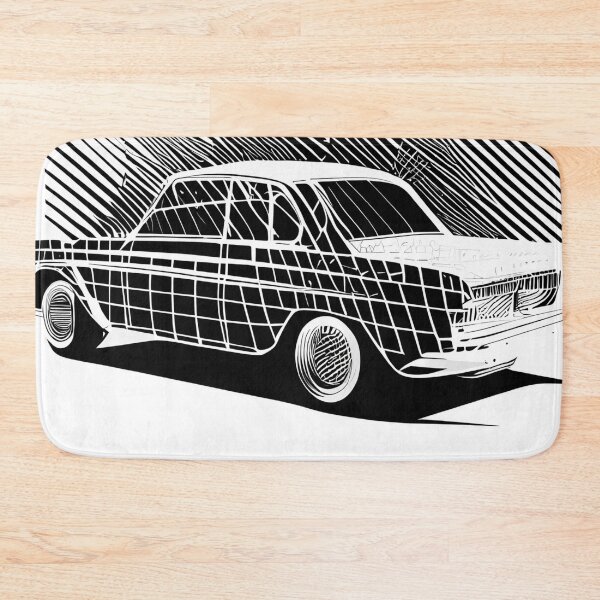 Item preview, Retro Grids: Abstract Classic Sedan Art designed and sold by ShadowAndSlate.