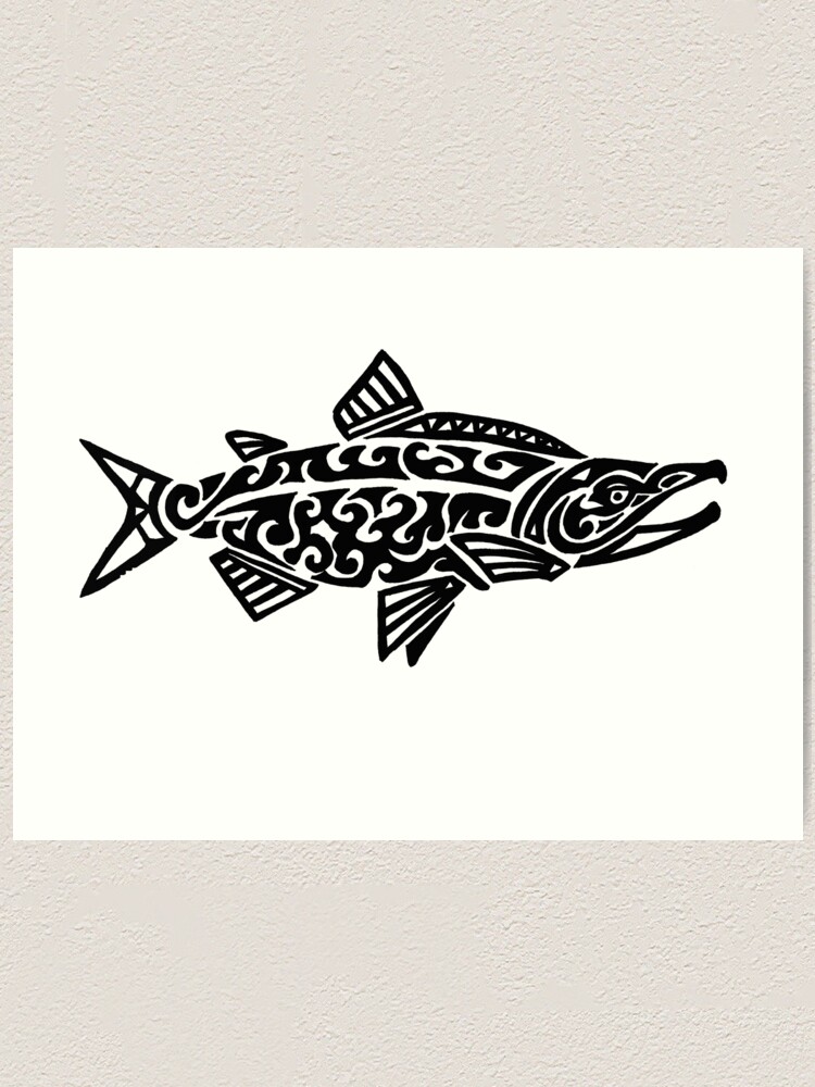 Tribal art fish Black and White Stock Photos  Images  Alamy