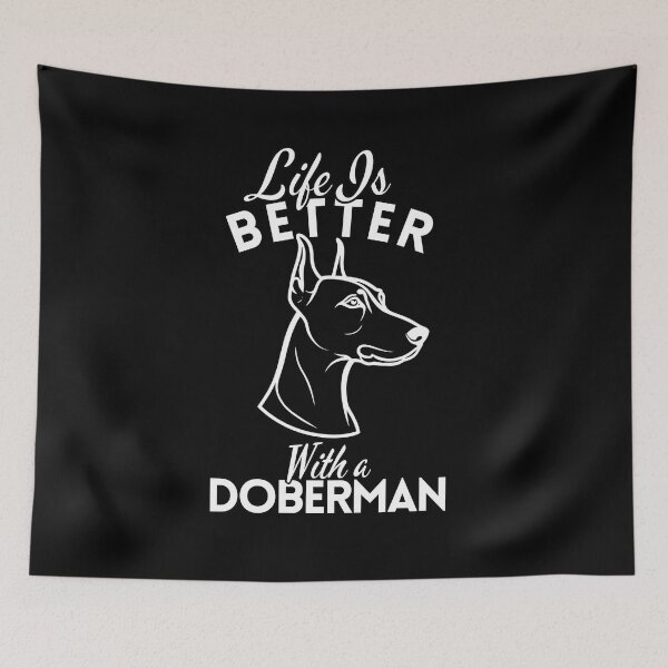 Item preview, Life Is Better With a Doberman Mom – Minimalist Sleek Guardian Dog Design designed and sold by GoodyPaws.