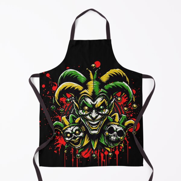 Item preview, Evil Jester of Chaos – Creepy Clown Skull Horror designed and sold by RomeoSketches.