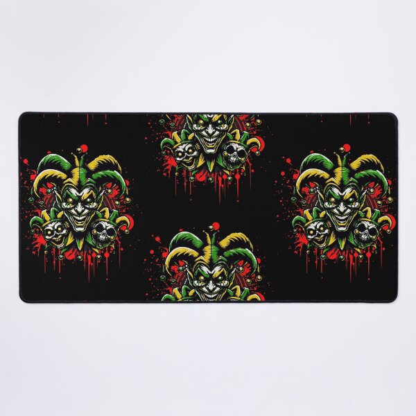 Item preview, Evil Jester of Chaos – Creepy Clown Skull Horror designed and sold by RomeoSketches.
