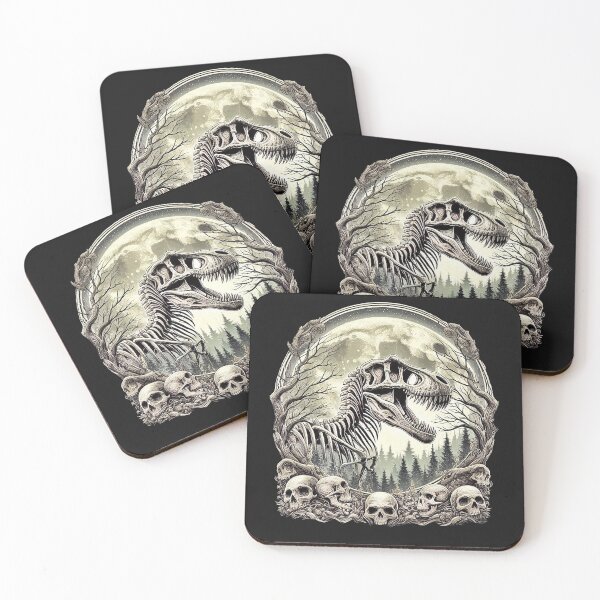 Item preview, Gothic Dinosaur T-Rex Skeleton Sticker designed and sold by candiscamera.