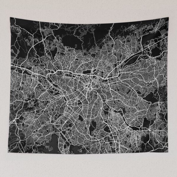 Item preview, Sao Paulo City Map of Brazil - Full Moon designed and sold by deMAP.
