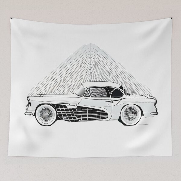 Item preview, Retro Fin: Mid-Century Dream Machine designed and sold by ShadowAndSlate.