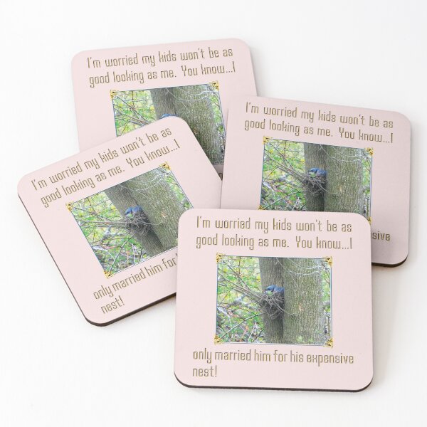 Item preview, Bluejay Nesting On a Tree and She is Worried… designed and sold by cremedecolor.