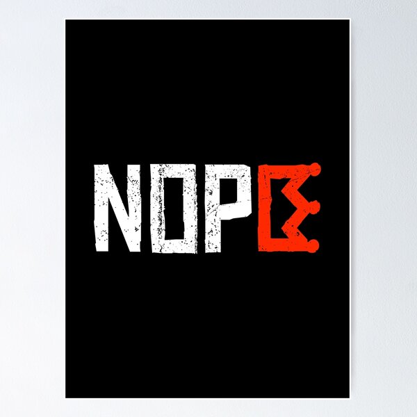 Item preview, No Kings Nope Protest Sign Horizontal designed and sold by Geek Updated.