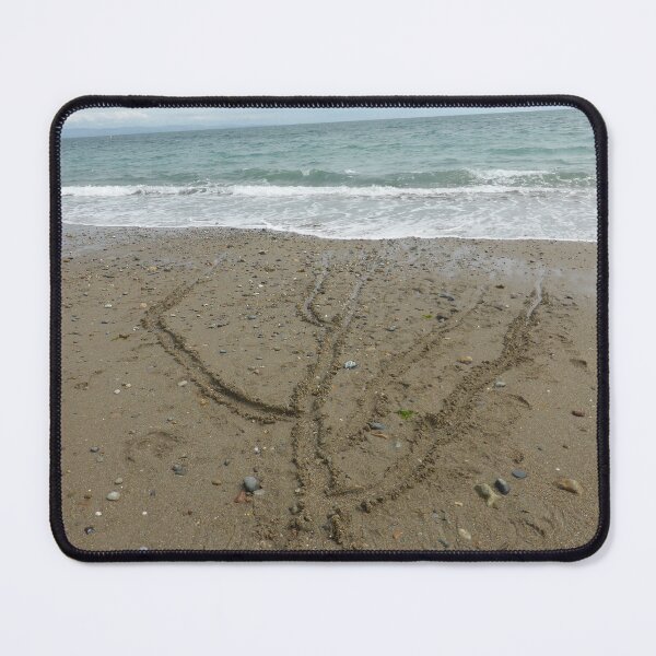 Item preview, Waves and Sand Trails – Peaceful Coastal Scene with Ocean Vibes designed and sold by Jenny Burrows.