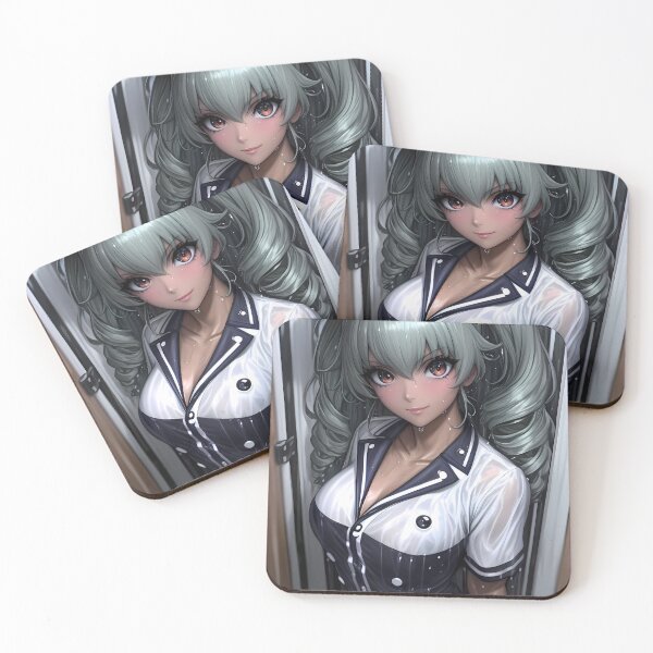 Item preview, Anchovy Girls und Panzer Stylish Twin Tails Navy Uniform designed and sold by telchimabukar.