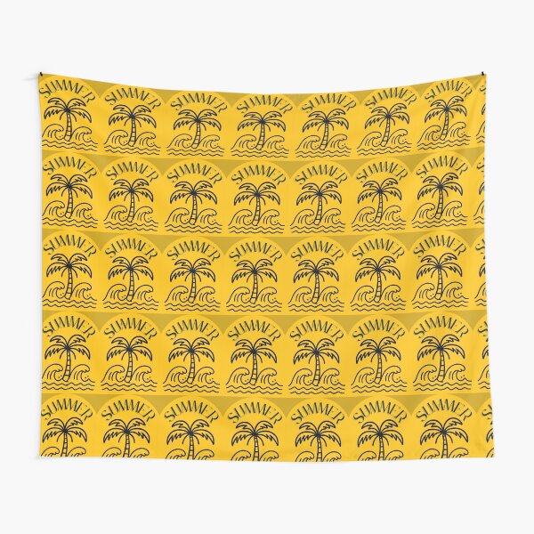 Item preview, Retro Summer Palm Tree & Waves  designed and sold by tinkeybabes.