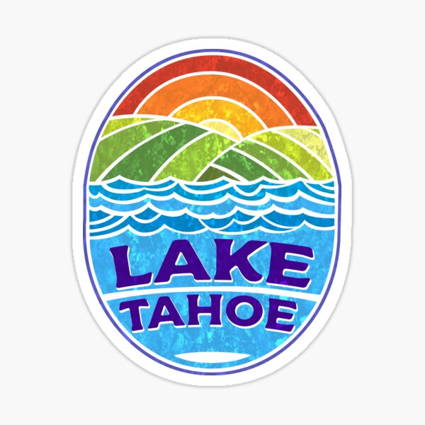 Lake Tahoe California Nevada Ski Boating Skiing Boat Sticker